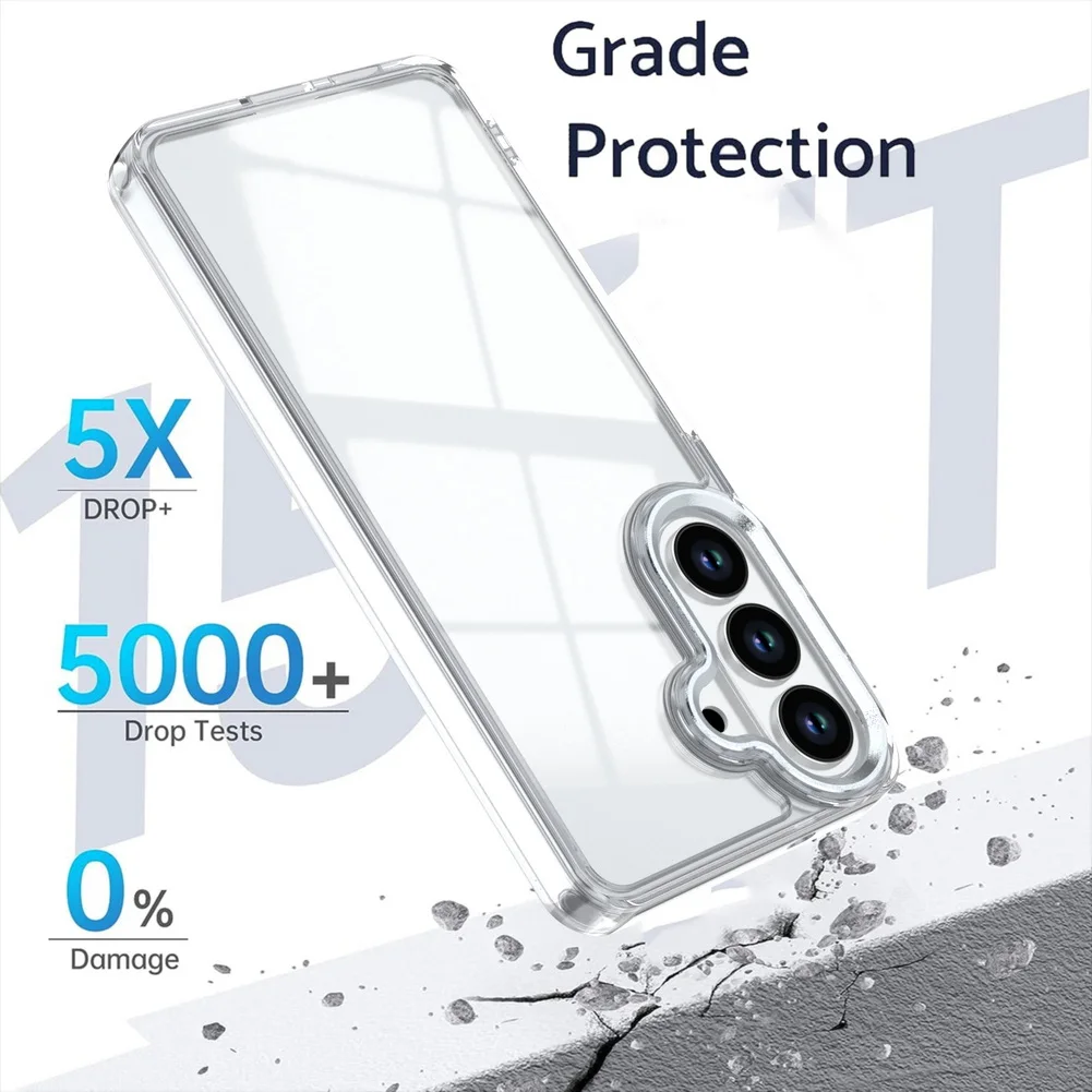 Crystal Clear Non-Yellowing Transparent Acrylic Phone Case