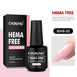 CHUNSHU Hema-Free UV Builder Gel - 18ml Thick Rubber Base for Nail Extension and Art (18mlBIAB02)
