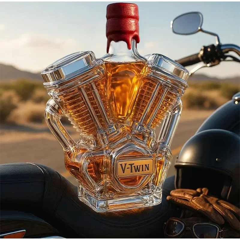 Nuovo motore per auto liquore whisky decanter in vetro bar di casa contenitore per bottiglia di vino trasparente statua decorazione della tavola accessori regalo - Image 3