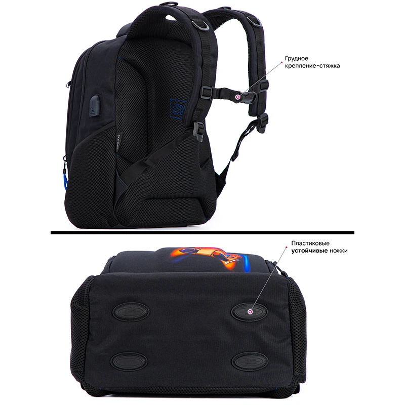 Brand Skyname Orthopedic School Bag for Boys 3D Cartoon Backpacks Students USB Charging Multifunctional Bagpack Bookbag Mochilas 3