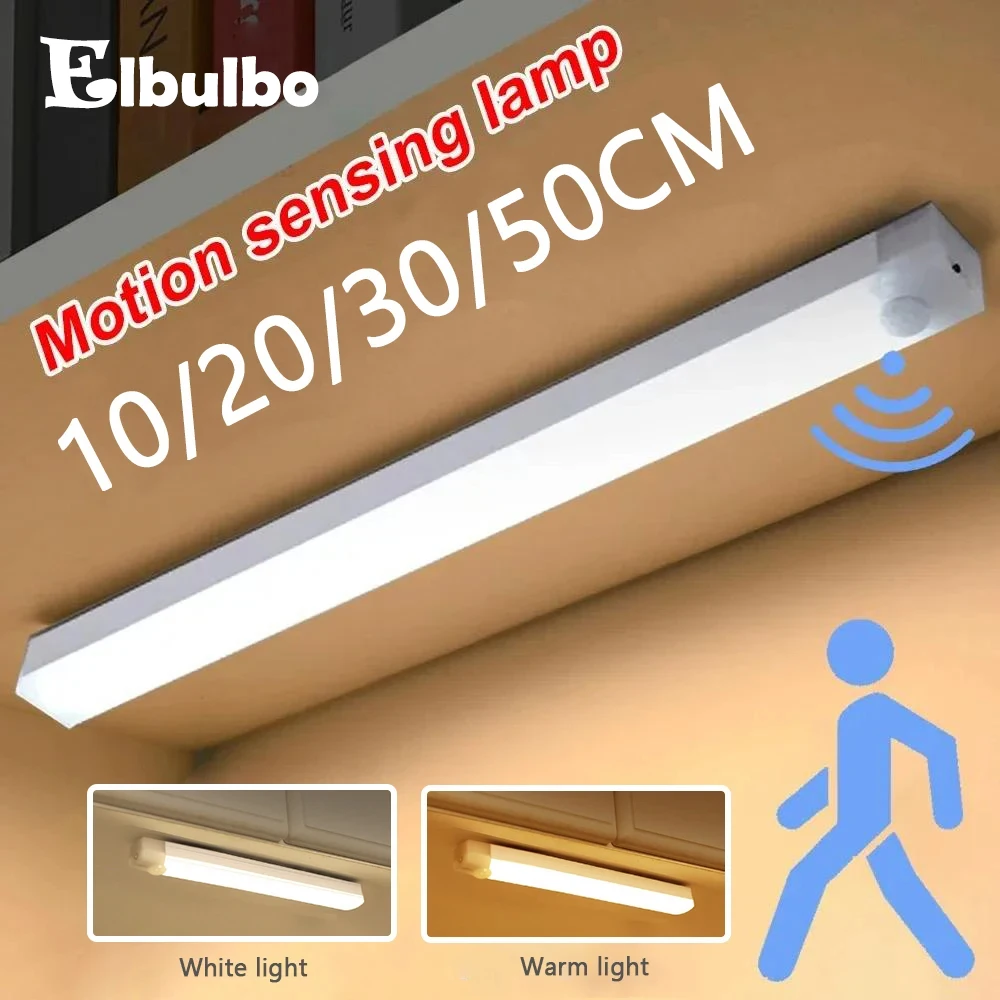 

Elbulbo Motion Sensor Induction Light USB Charging Wireless LED Night Light Magnetic Suction Design Room Decor Indoor Lighting