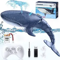 2025 New Remote Control Whale Toy Remote Control Whale Shark 2.4G Water Spray Simulation Model Whale Children's Toy Gift 2