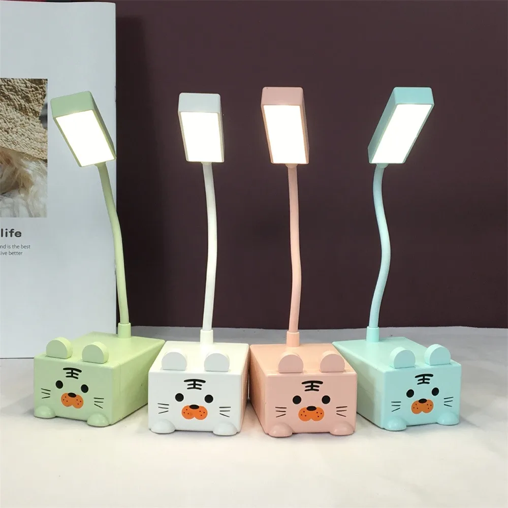 

Bright Led Nightlight Usb Powered Student Desk Lamp Dormitory Bedroom Lighting Cute Reading Light Night Light Cartoon Desk Lamp