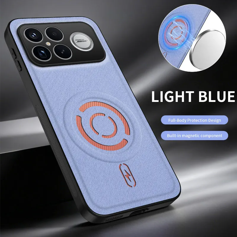 Luxury Magnetic Leather Tech Texture Case - Stylish and Elegant Design