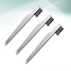 3 PCS Bevel Angle Eyebrow Clamps Make up Stainless Steel Tweezers Tool 2