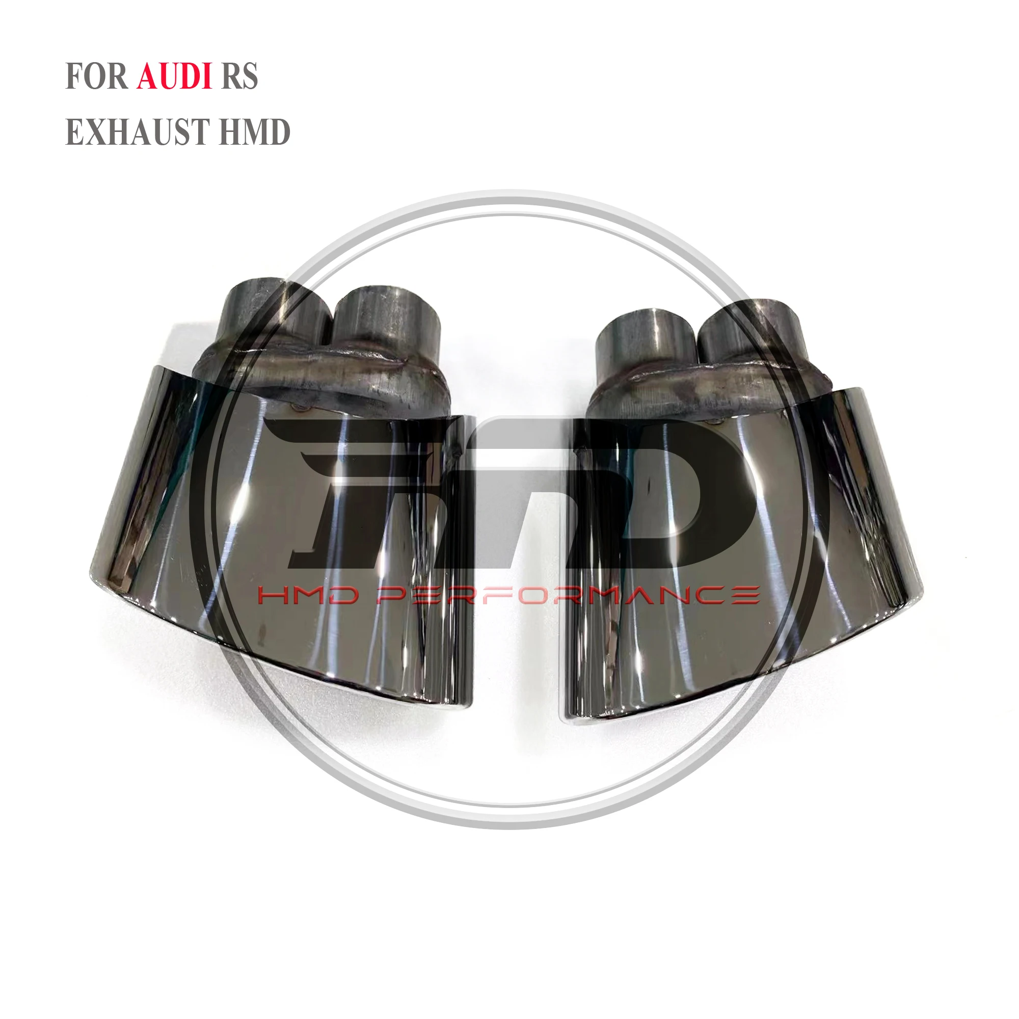 

HMD Stainless Steel For Audi TIPS Upgrade RS3 RS4 RS5 RS6 RS7Tips Stainless Steel Bright Black