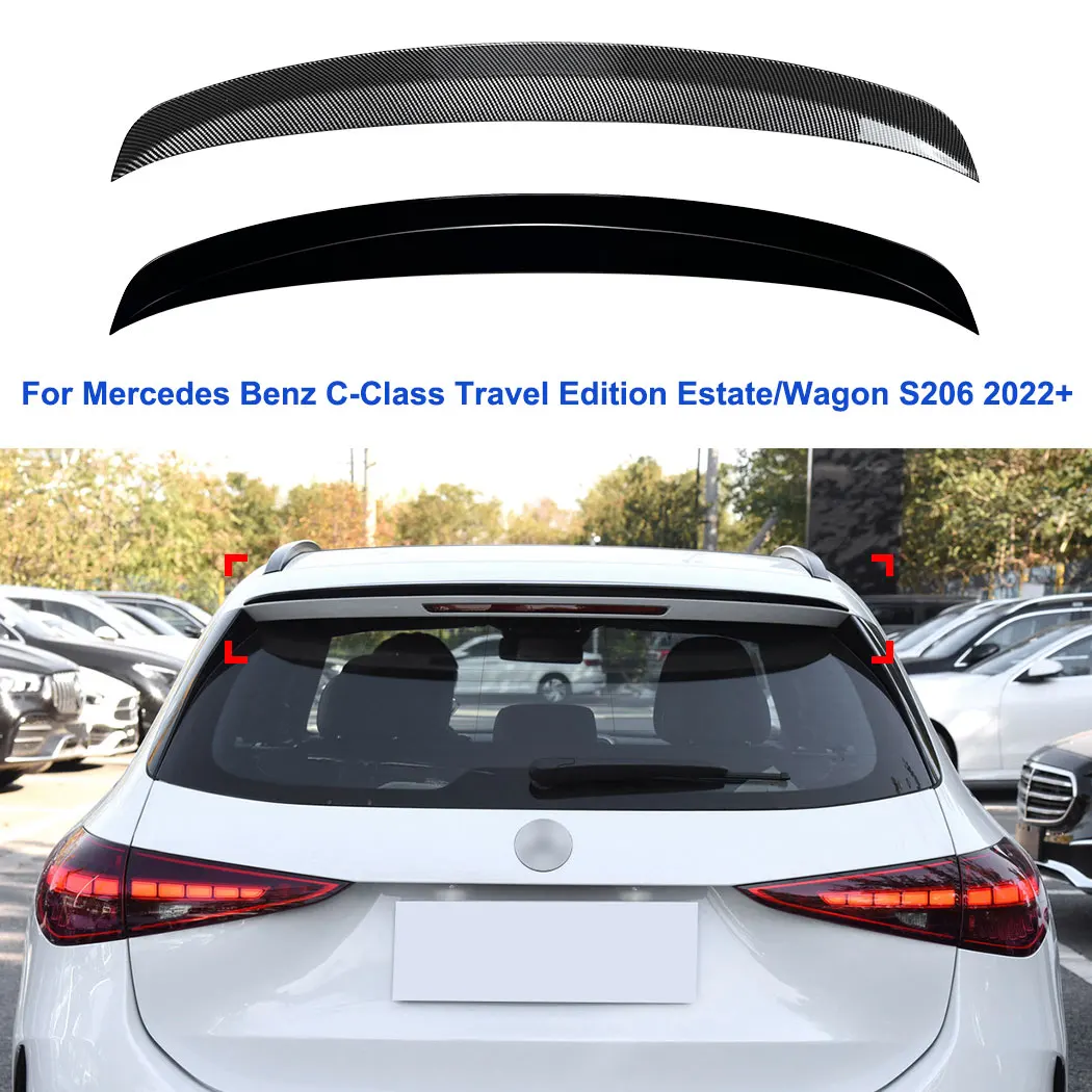 자동차 테일 윙 고정 윈드 스포일러, 메르세데스 벤츠 C 클래스 여행 에디션, Estate/Wagon S206 2022 + 용, 자동차 지붕 트렁크 윙 가드 키트