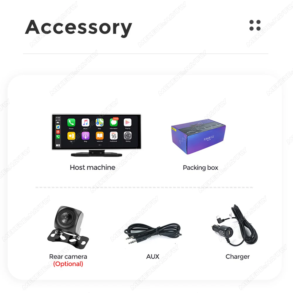 11.26" Smart screen car intelligent systems Car Monitor Wireless CarPlay Android Auto Multimedia Player GPS Navigation Dashboard