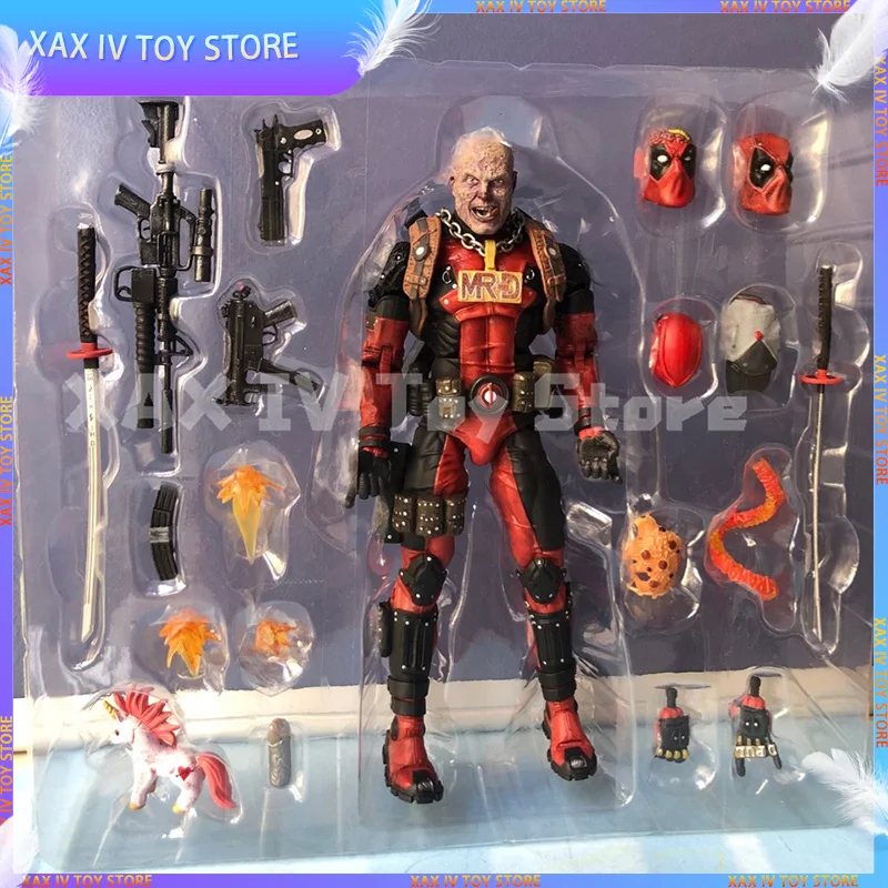 

Фигурки героев мультфильмов Marvel «Дэдпул», «Мстители Dp 2», ультра-роскошная версия, 8-дюймовые подвижные Аниме фигурки, модели, украшения, игрушка в подарок