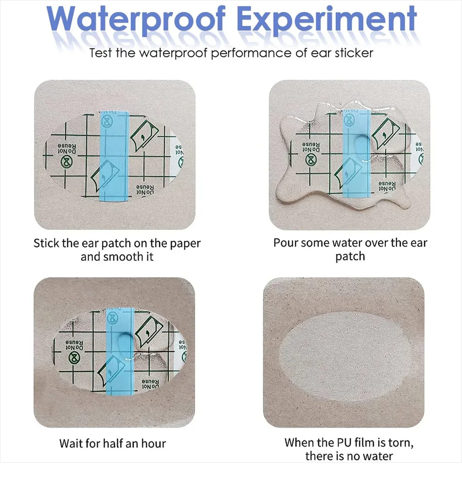 100 Paraorecchie Impermeabili Trasparenti - Ultra Sottili, Usa E Getta, Per Adulti E Bambini - Foto 11