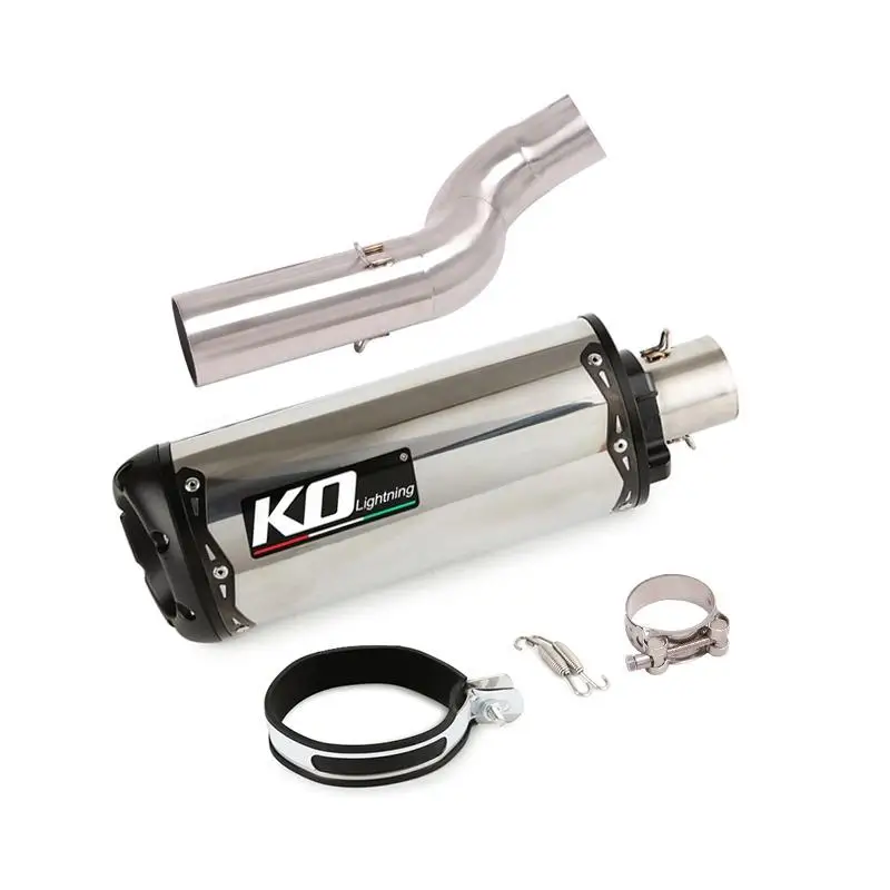 Titanium alloy Exhaust Pipe For Triumph Street Triple 765S 765R 765RS 2017-2022 Motorcycle Escape Muffler Mid Link Pipe No DB - Image 4