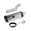 Titanium alloy Exhaust Pipe Motorcycle Escape Muffler Mid Link Pipe No DB For Triumph Street Triple 765S 765R 765RS 2017-2022