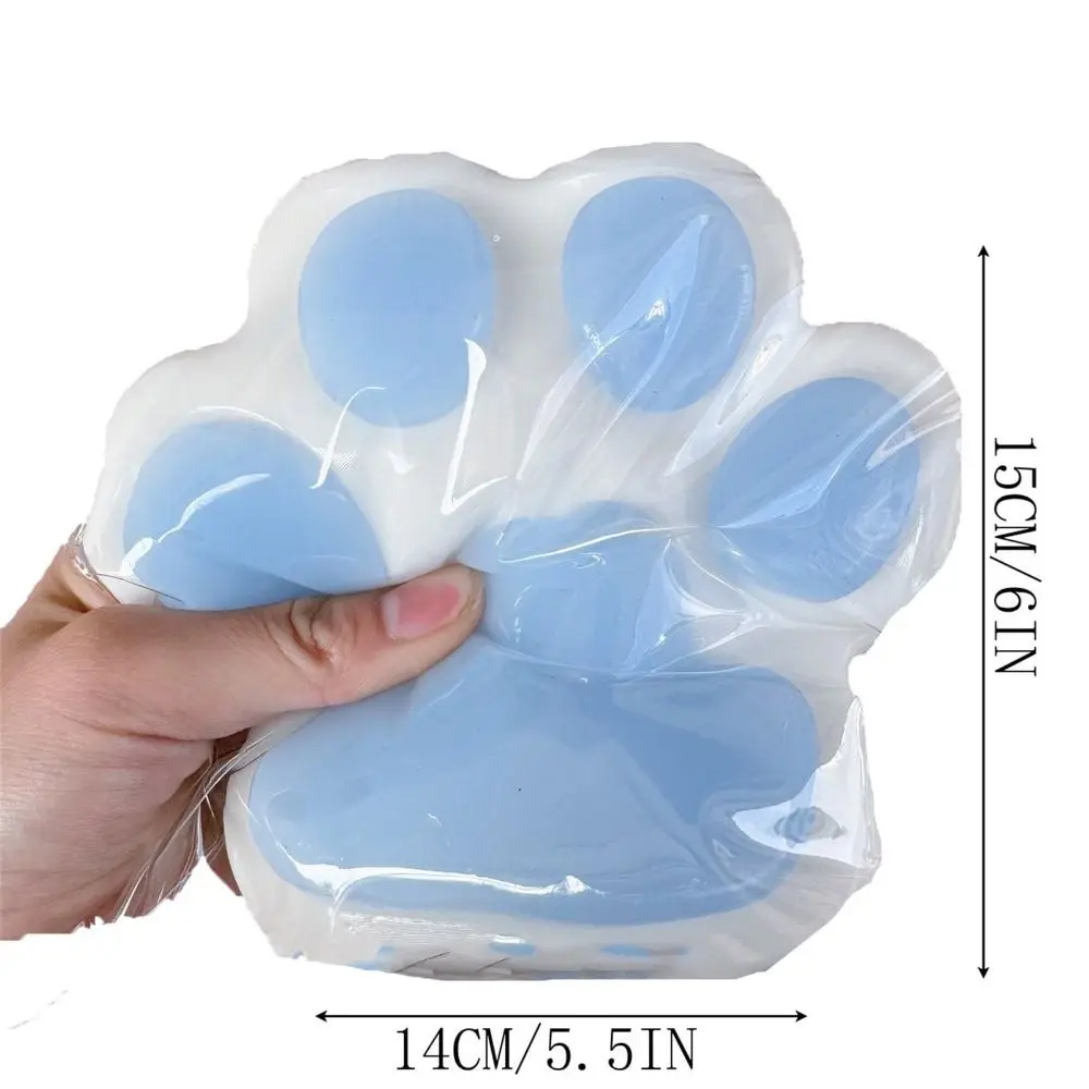 Extra Large Squeeze Cat Paw Toys Silicone PVC Decompression Toys Sticky Soft Pinching And Decompressing Toy for Stress Relief 6