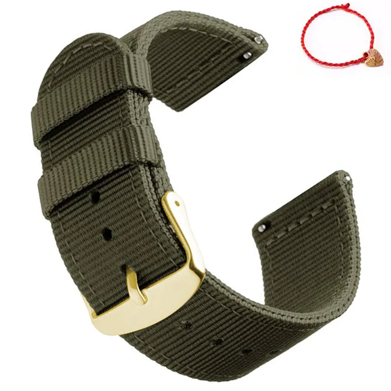 Durable Waterproof Sailcloth Nylon Watch Strap with Quick Release