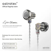 Astrotec Lyra Clover/Limited Flagship Flat Headset Hifi Wired Earphone Flat Head Plug Earburd Metal Music Headphones 2