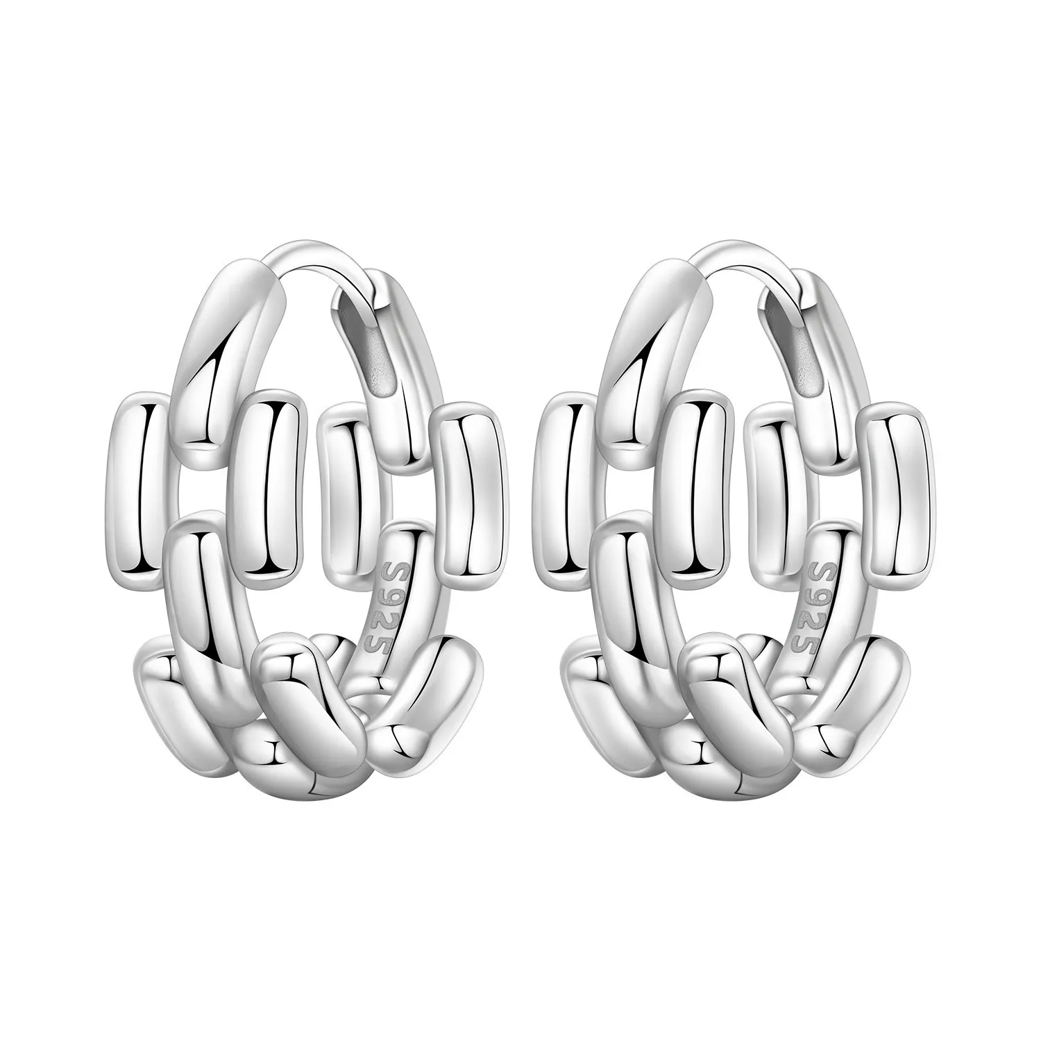 Heiße 18 Stil Sterling Silber goldene Farbe Serie Damen Ohrringe Zirkon runde Creolen feine Hochzeits schmuck Geschenke – Detail 31