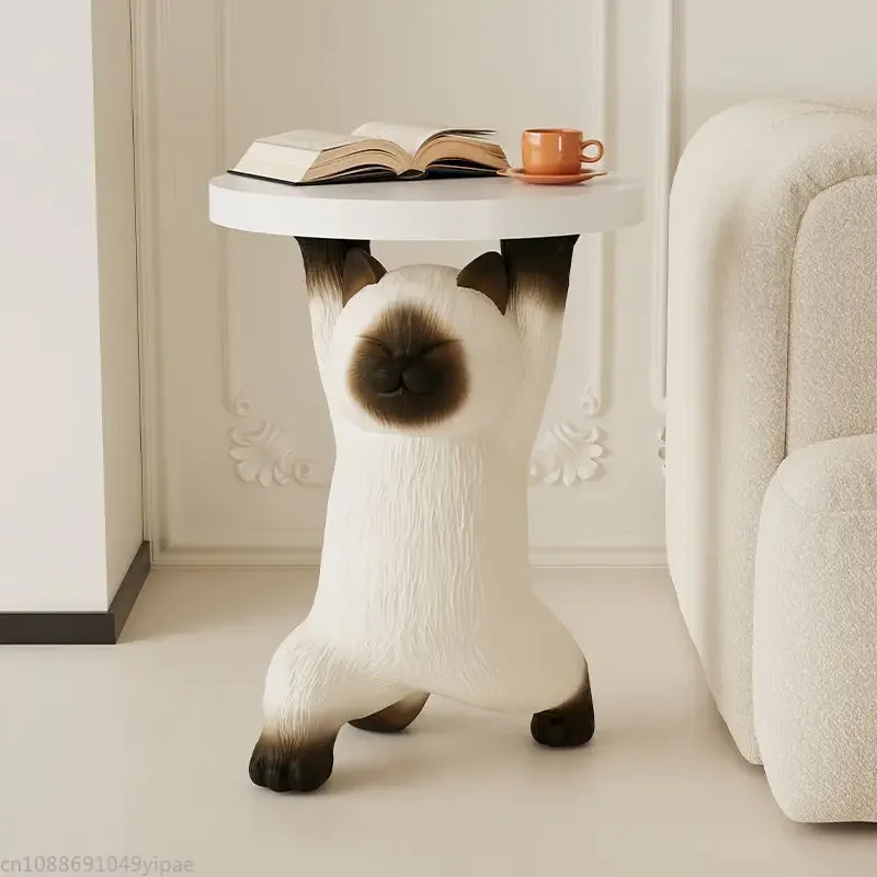 Siamese Cat Living Room Decoration TV Cabinet Sofa Tea Table Bedroom Nightstand Housewarming Gift Home Furniture 2
