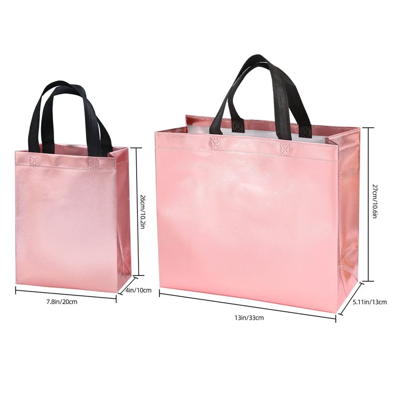 StoBag 25pcs Wholesale Non-woven Bags Tote Gift Packaging Storage Shopping Portable Fabric Reusable Pouch Custom Logo(Extra Fee) 6