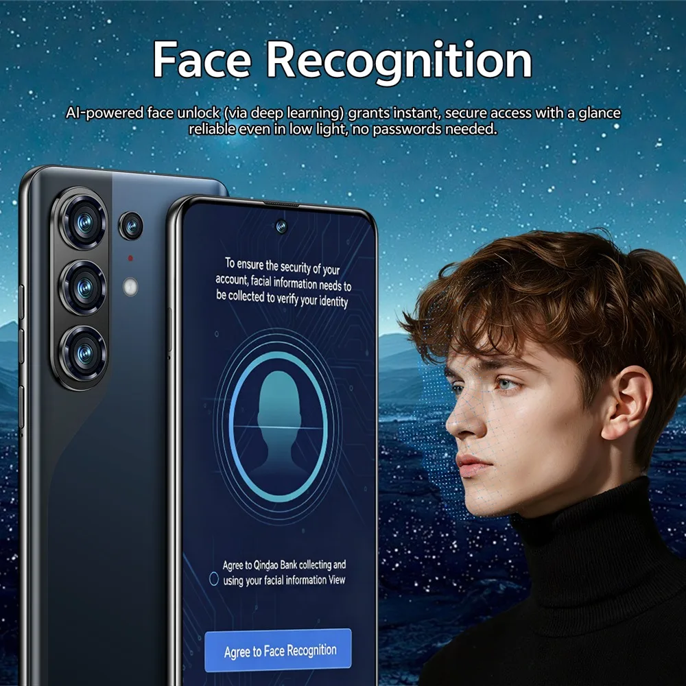 K-Touch High-quality C27 Ultra 8000mAh Smartphone 22GB+2TB Cell Phone 7.3HD Mobile Phones Android 15 5G Dual SIM 16+48MP Camera Cellphones