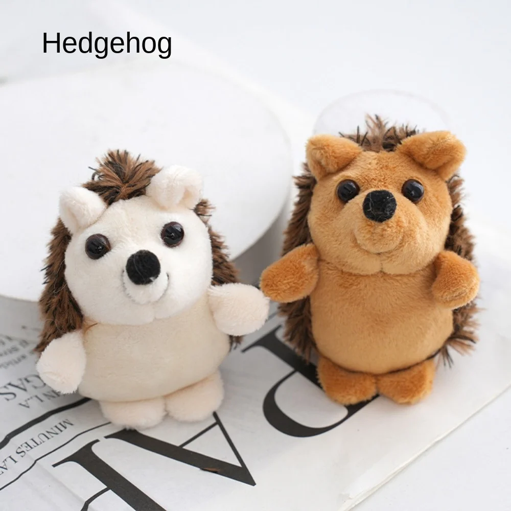 

Cute Plush Hedgehog Toy Soft Stuffed Animals Doll Keyring Women Bag Pendant Hanging Decor Kawaii Keychain For Kids Birthday Gift