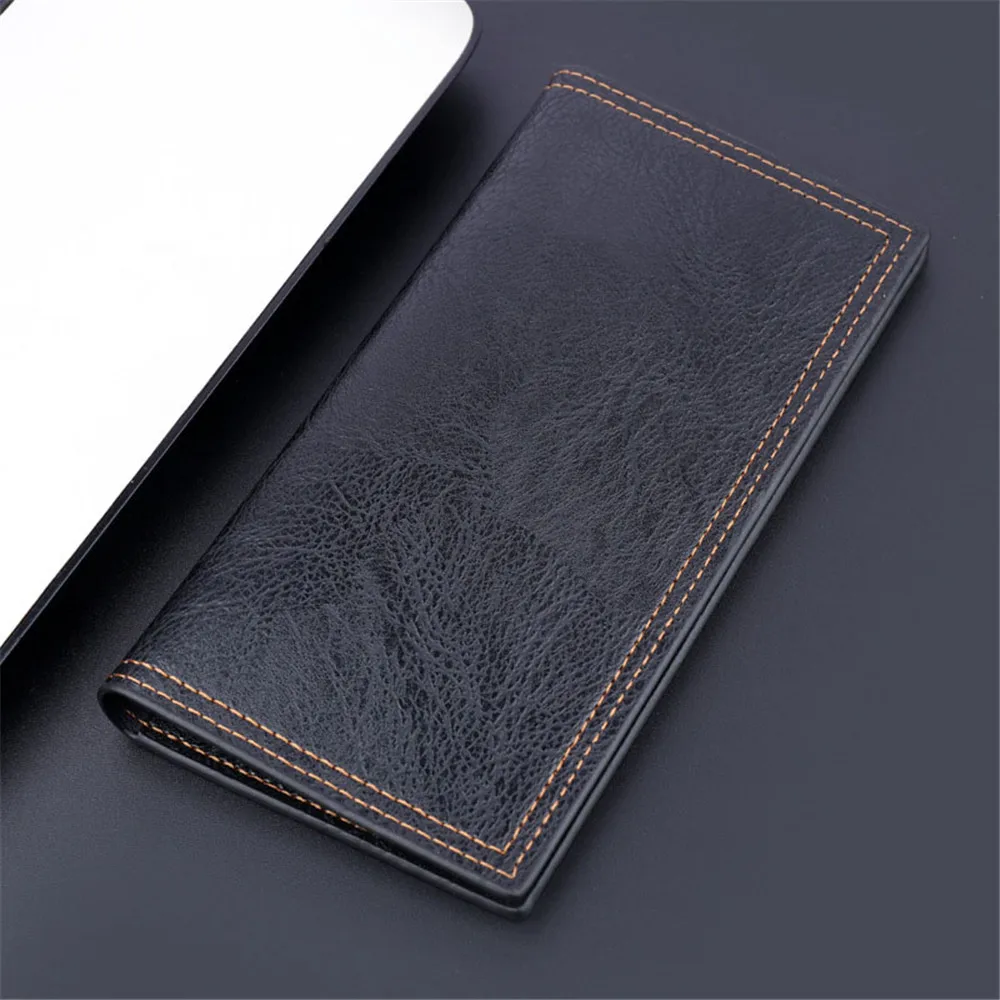 BBS Men's Genuine Leather Wallet - RFID Blocking Bifold, Slim Modern Design, Beige