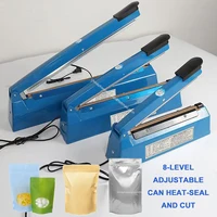 Manual Impulse Sealing Machine Cutting Machine For Heat Shrink Electric Heat Sealer Machine 400mm For Aluminum Plastic Bag 1