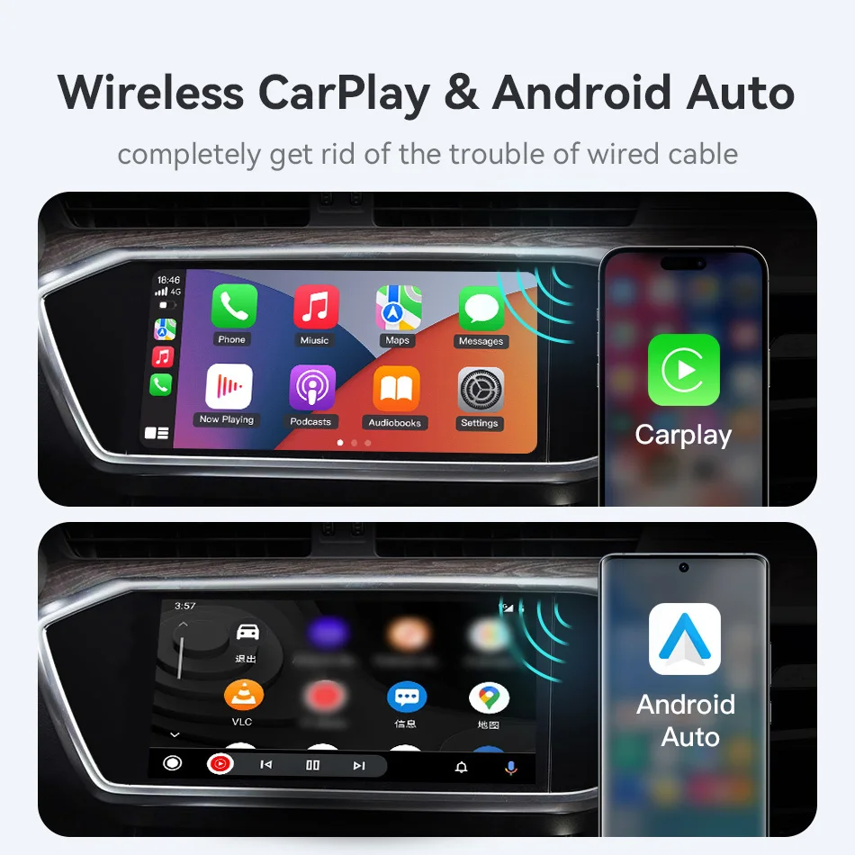Ai Box Wired For Carplay/android Auto To Wireless - Temu
