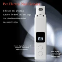 Painless USB Charging Dog Nail Grinders Rechargeable Pet Nail Clippers Quiet Electric Dog Cat Paws Nail Grooming Trimmer Tools 1