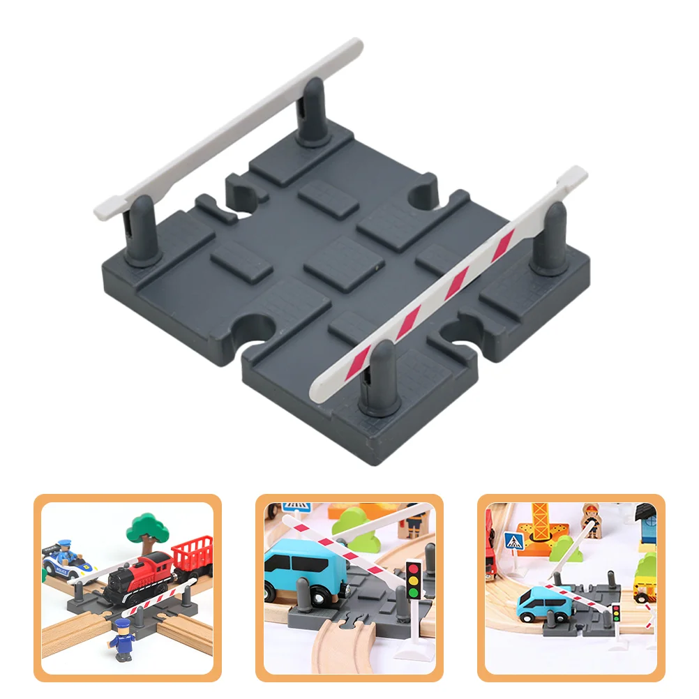 Wooden Track Accessories Railing Barrier Plaything for Games Train Trainsp DIY Car Barricade Decorate