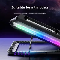 Gaming Laptop Cooling Pad for 15-21'' Notebook Cooler Stand RGB Light 2 Fans Adjustable Laptop Bracket Radiator Cooling Base - Image 5