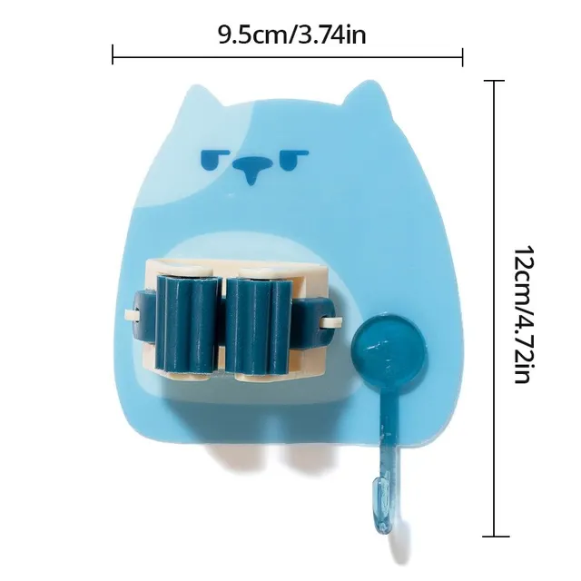 Y Rajzfilm No Punch Mop Clip Otthoni Műanyag Falra Szerelt Aranyos Erős Varrat Nélküli Chuck - Image 6