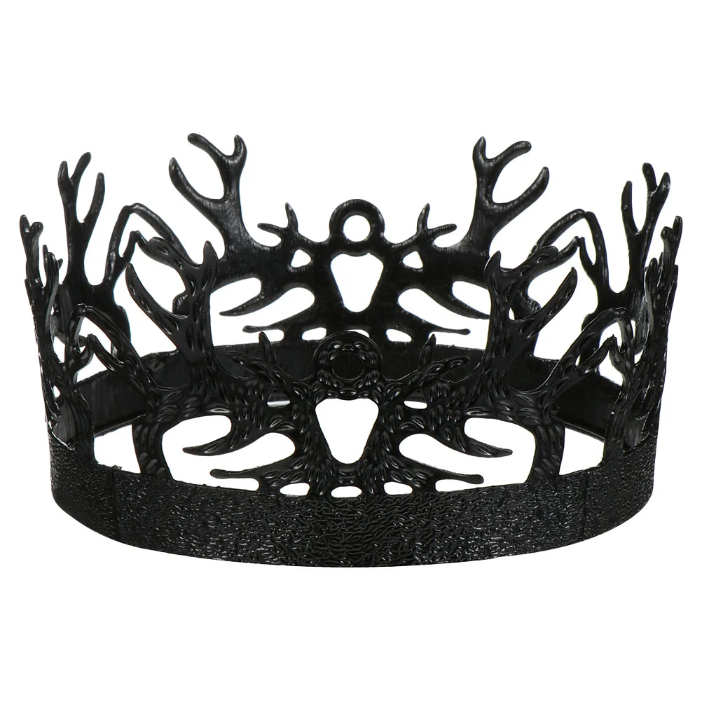 

Cosplay Black Tiara Retro Style King Crown Headband Headpiece Cosplay Prop