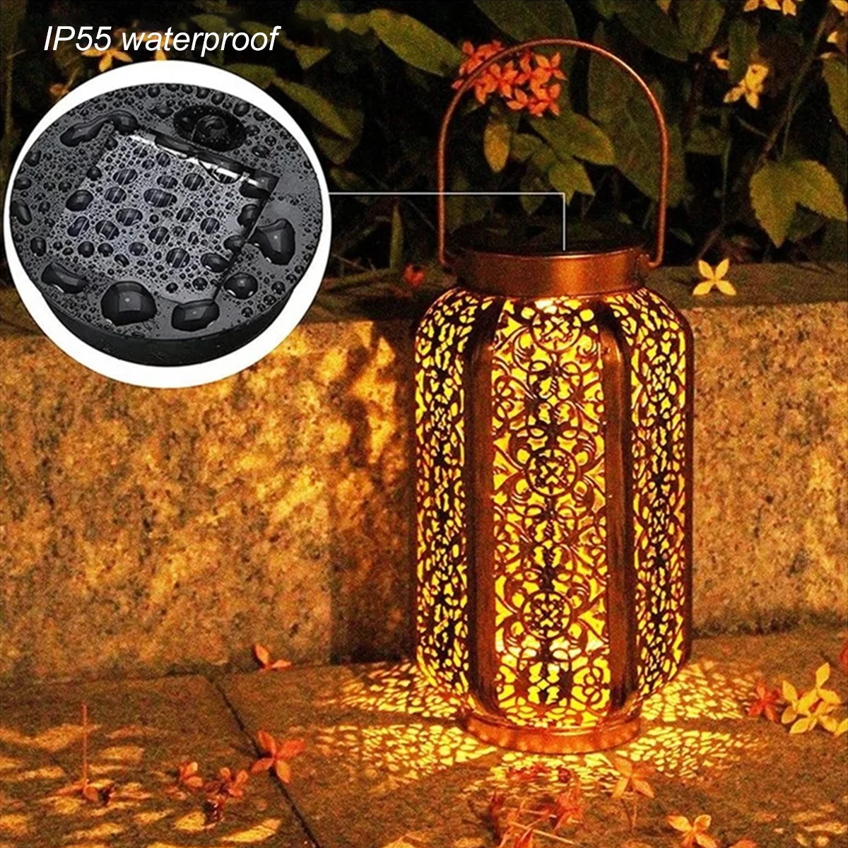 Solaire LED Lampe Cimetiere,Lanterne funéraire pour cimetière,LED sans  flamme étanche bougie commémorative lumières pour la prière sacrificielle