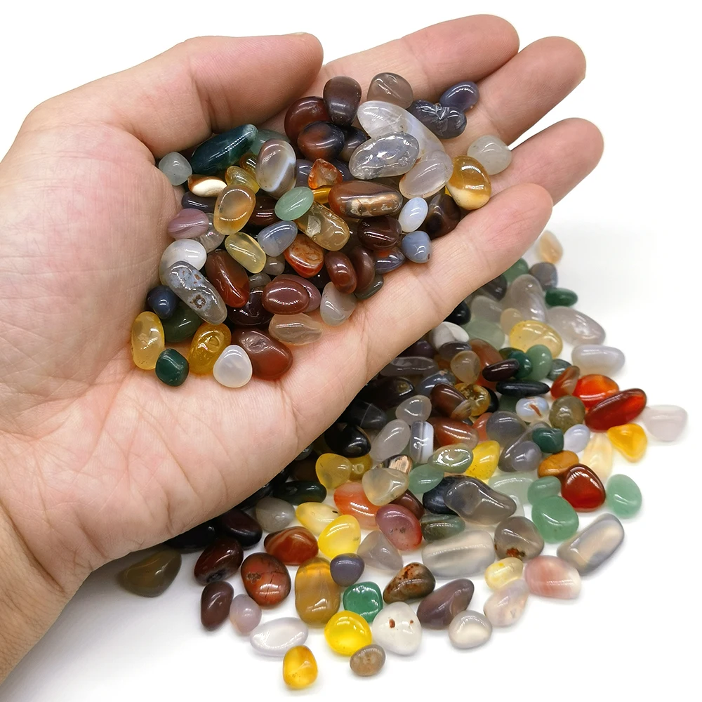 Colorful Natural Crystal Gravel for Reiki Healing and Home Decor