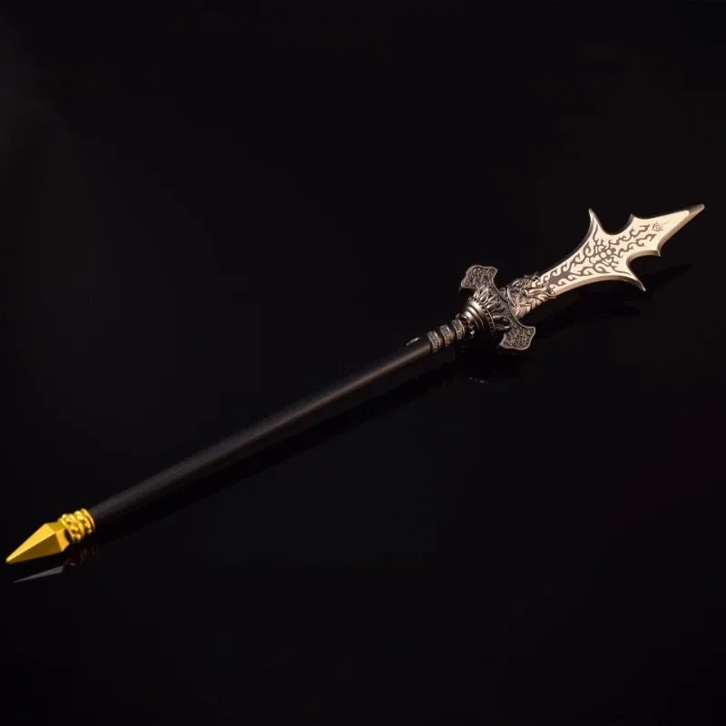35cm Three Pointed Double Edged Blade Black Myth: WuKong Game Peripheral God Erlang Weapon Ornaments Desktop Display Gift Toy 2