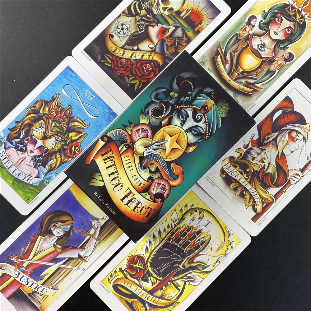 Eight Coins Tattoo Tarot Card Oracle Card Entertainment Party Cards Board  Game Tarot| | - AliExpress