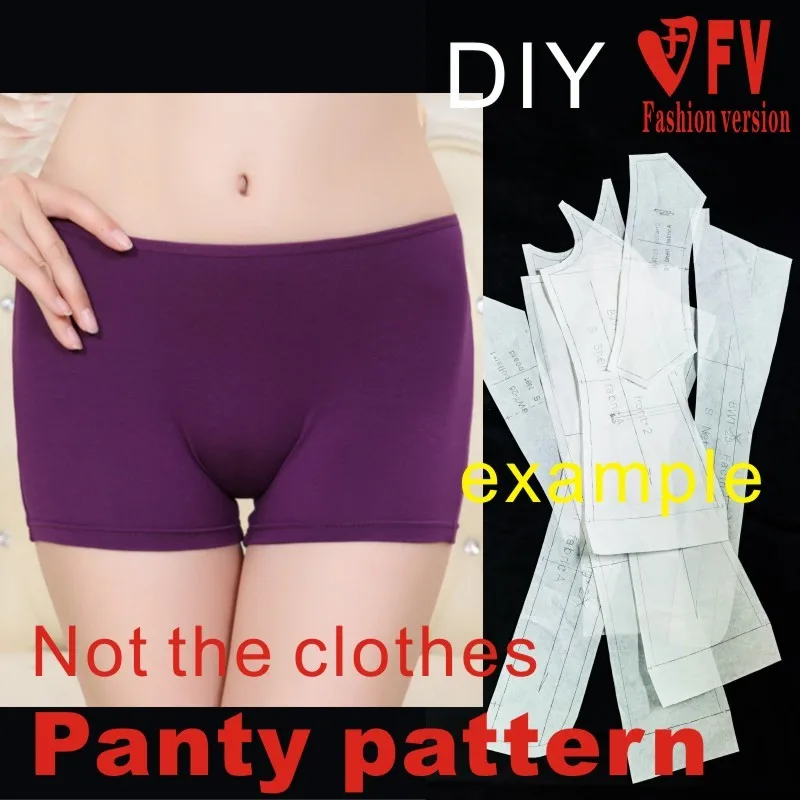 Pants sewing pattern The trousers pattern(Not the pants) Elastic Female underwear Shorts sewing pattern BDK-9