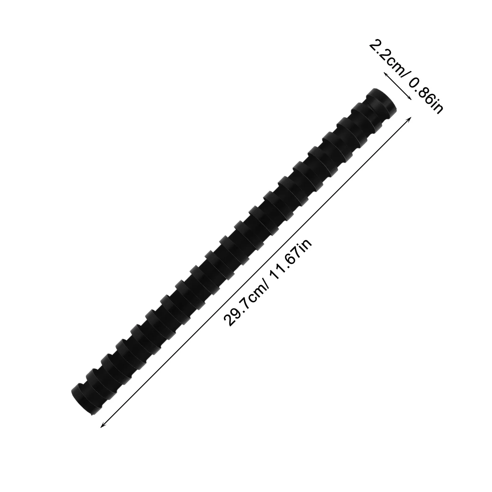 50Pcs 블랙 21링 플라스틱 바인딩 빗 22Mm 전문 마감용 루스리프 북 바인딩 리프 링 북 홀더