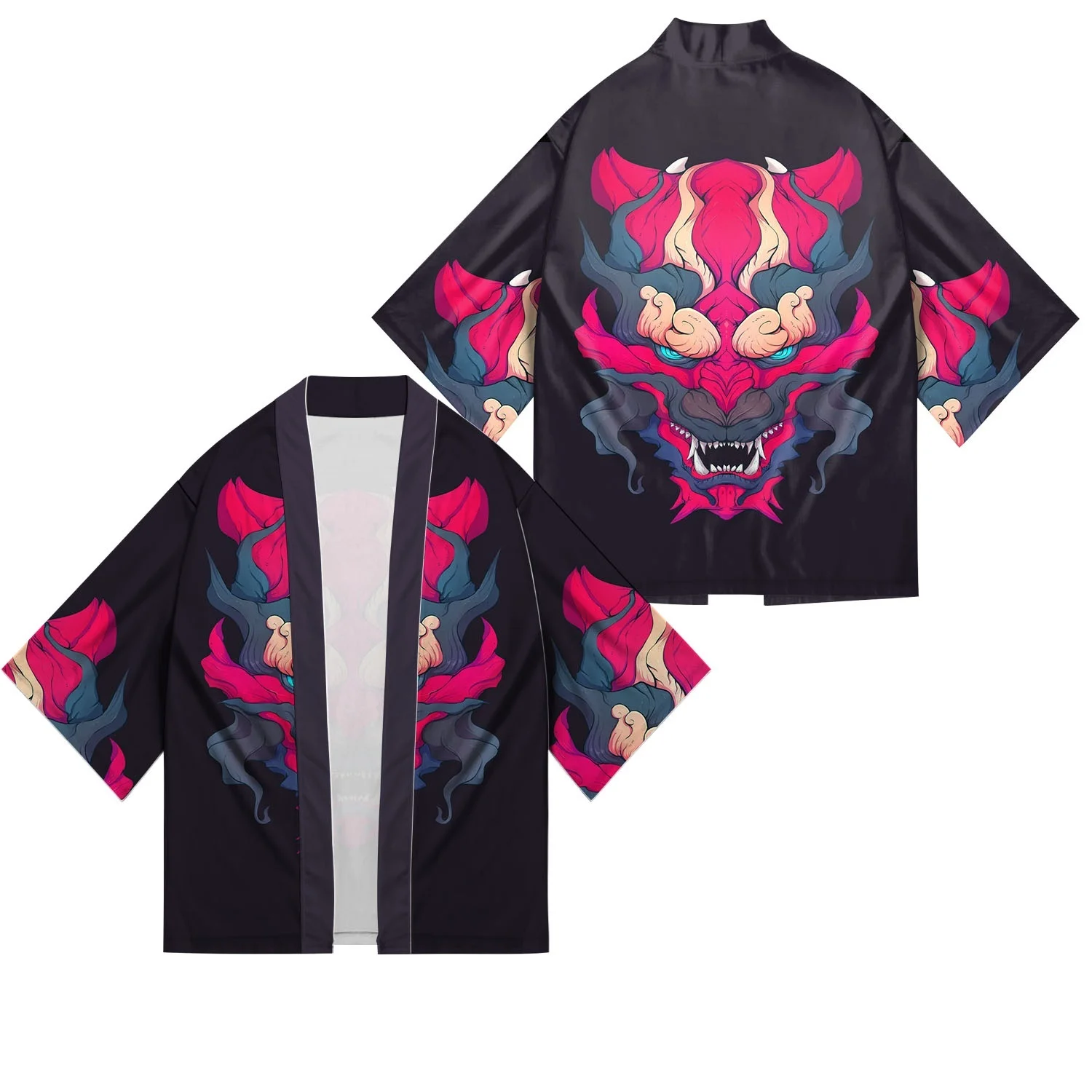 Japanese Kimono Clothes Women's Kimono Cardigan Japanese Mensamurai Costume Anime Streetwear Male Yukata Harakuju Asian