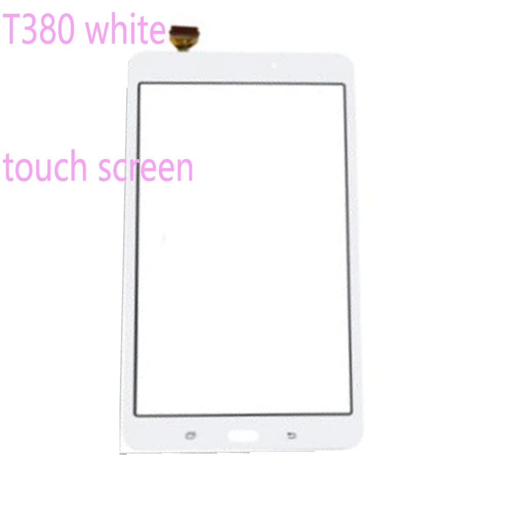 삼성 갤럭시 탭 A 8.0 SM-T380 T380 터치 스크린 패널 T385 디지타이저 센서 전면 유리 용 새 T385 터치 스크린 LCD가 아님
