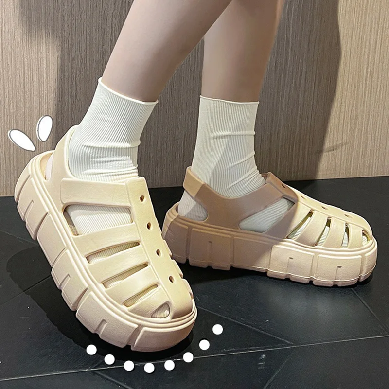 Women Summer Sandals EVA Platform Slippers Garden Shoes Beach Slides Flip Flop Comfortable Slippers Casual Outdoor Sandals 35-40