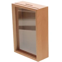 Piggy Bank Coin Banks Piggy Bank Wood Frame Material Money Box For Kids Adults Home Decor Coin Banks Storage Container 1