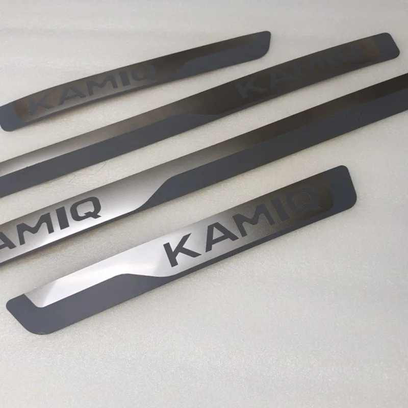 for Skoda KAMIQ 2018-2021 Car-styling Stainless Steel Scuff Plate/Door Sill  Door Sill Scuff Plate Welcome Pedal