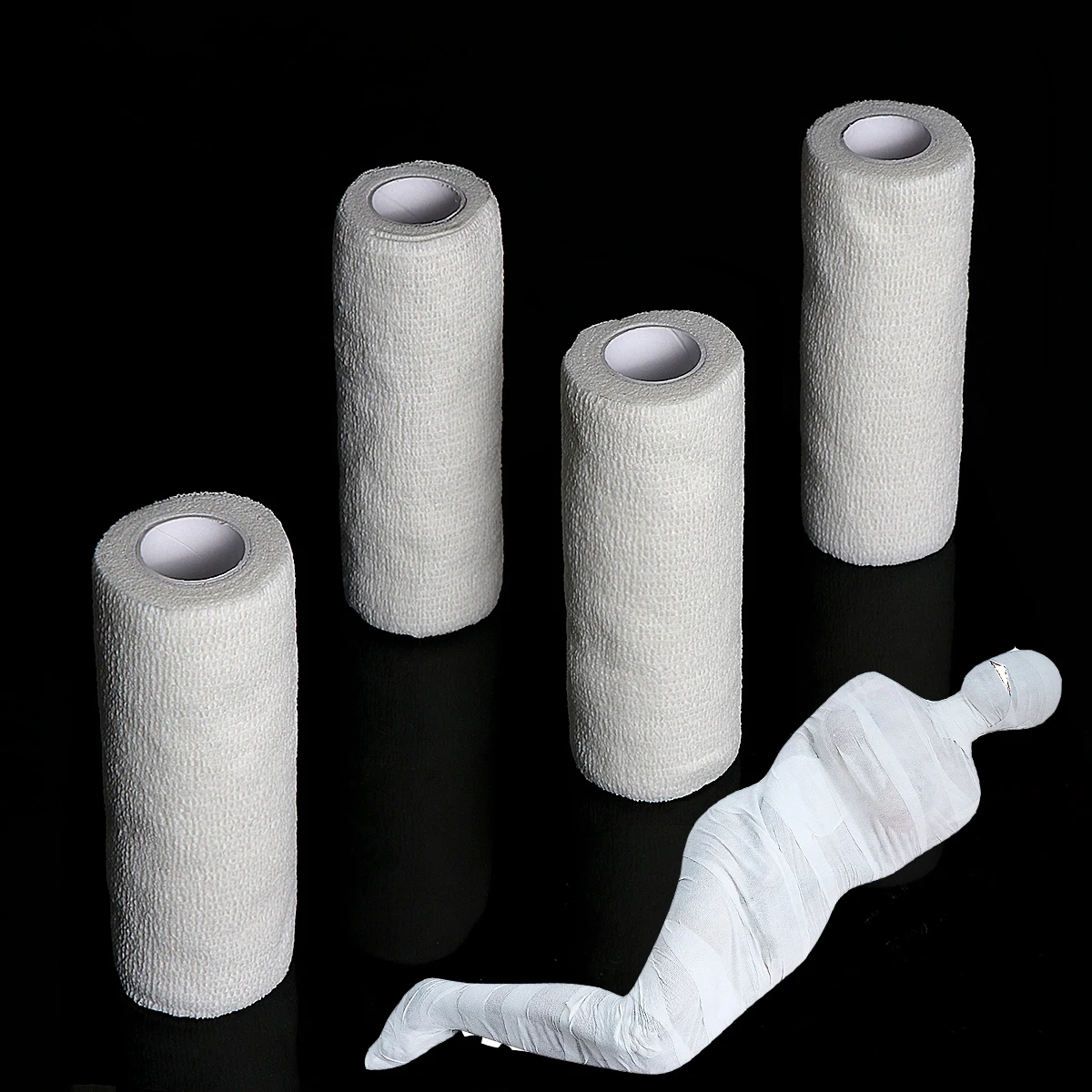 BDSM White Mummy Self-adhesive Bondage Tape Breathable Gauze Full Body Harness Sack Bag Restraint Adult Sex Toys  Cosplay