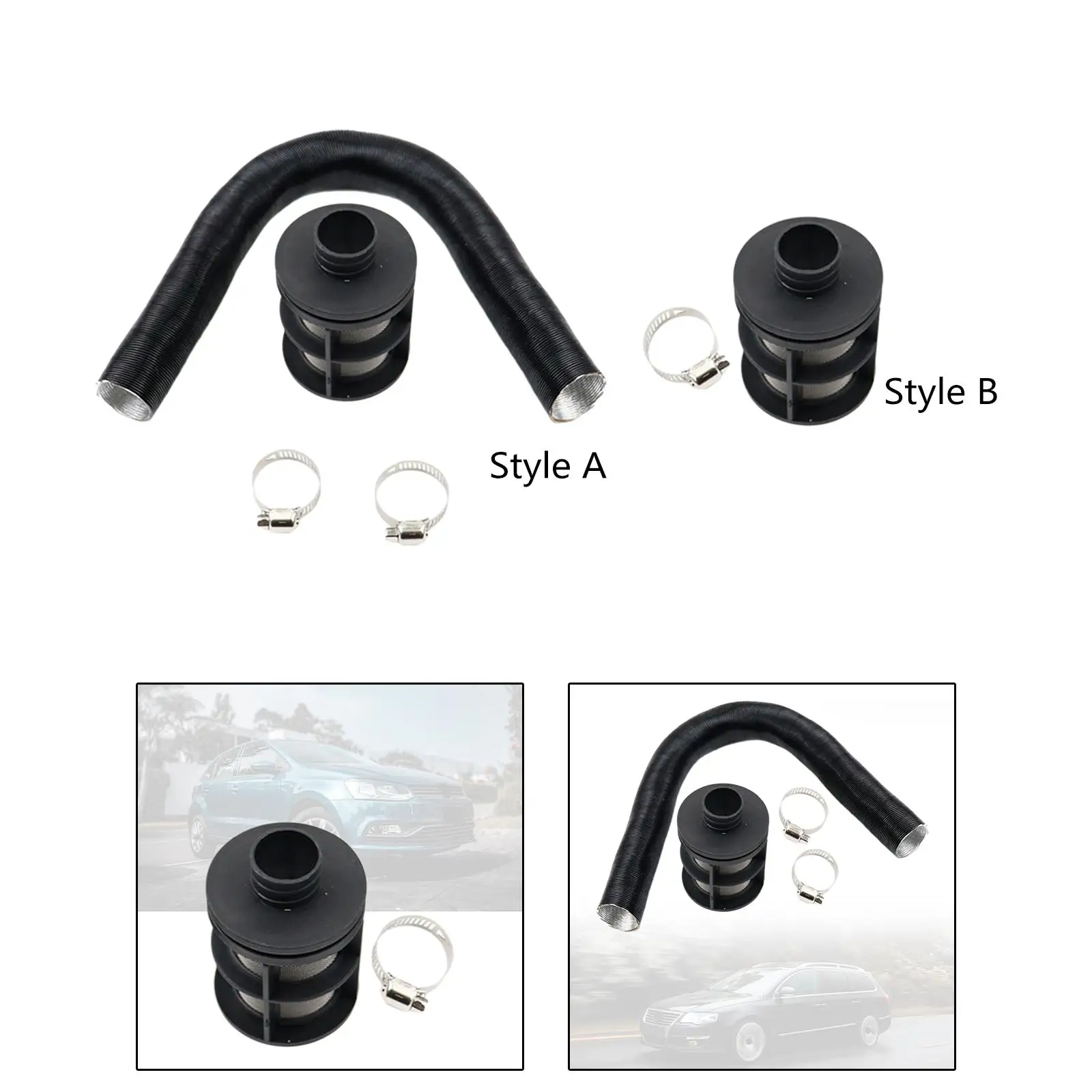 Car Heater Accessories 25mm Air Intake Filter Silencer Professional Durable Replace for Diesel Parking Heater