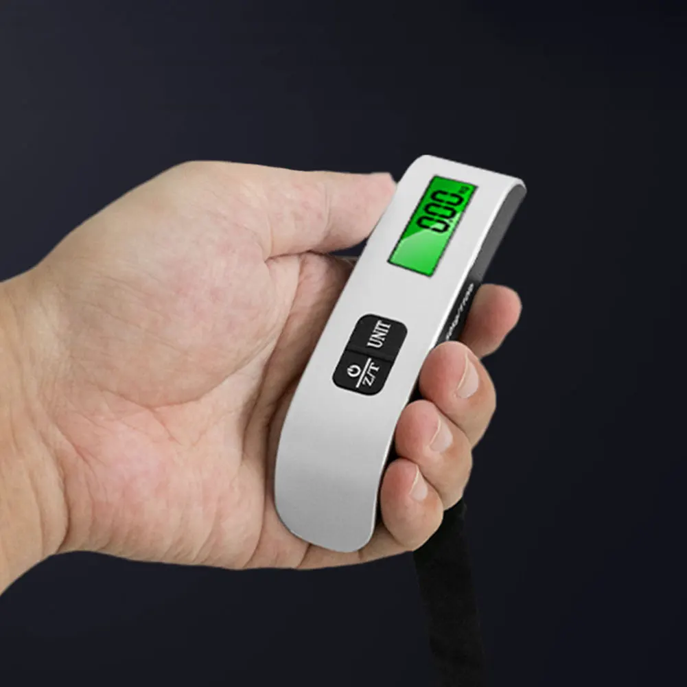 50kg/110lb Electronic Hanging Suitcase Travel Weighs LCD Display Pocket Electronic Suitcase Travel Scale Portable Scale