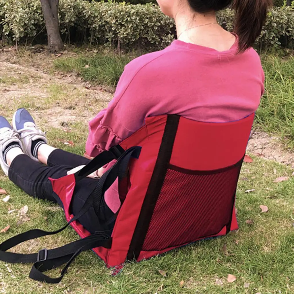 

Portable Outdoor Camping Travel Folding Chair Comfort Seats with Backrest Beach Moisture-Proof Leisure Barbecue Cushion