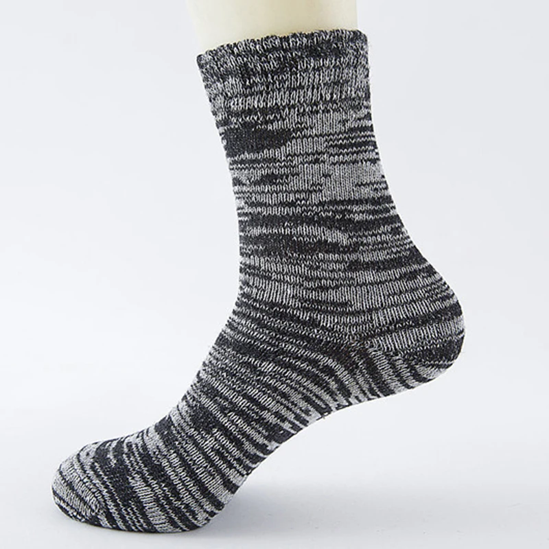 4 páry/sada pánských vlněných bavlněných ponožek se střední trubkou, vtipné vintage prodyšné ponožky pro muže, zimní teplé, zesílené, pro volný čas_voghion.com