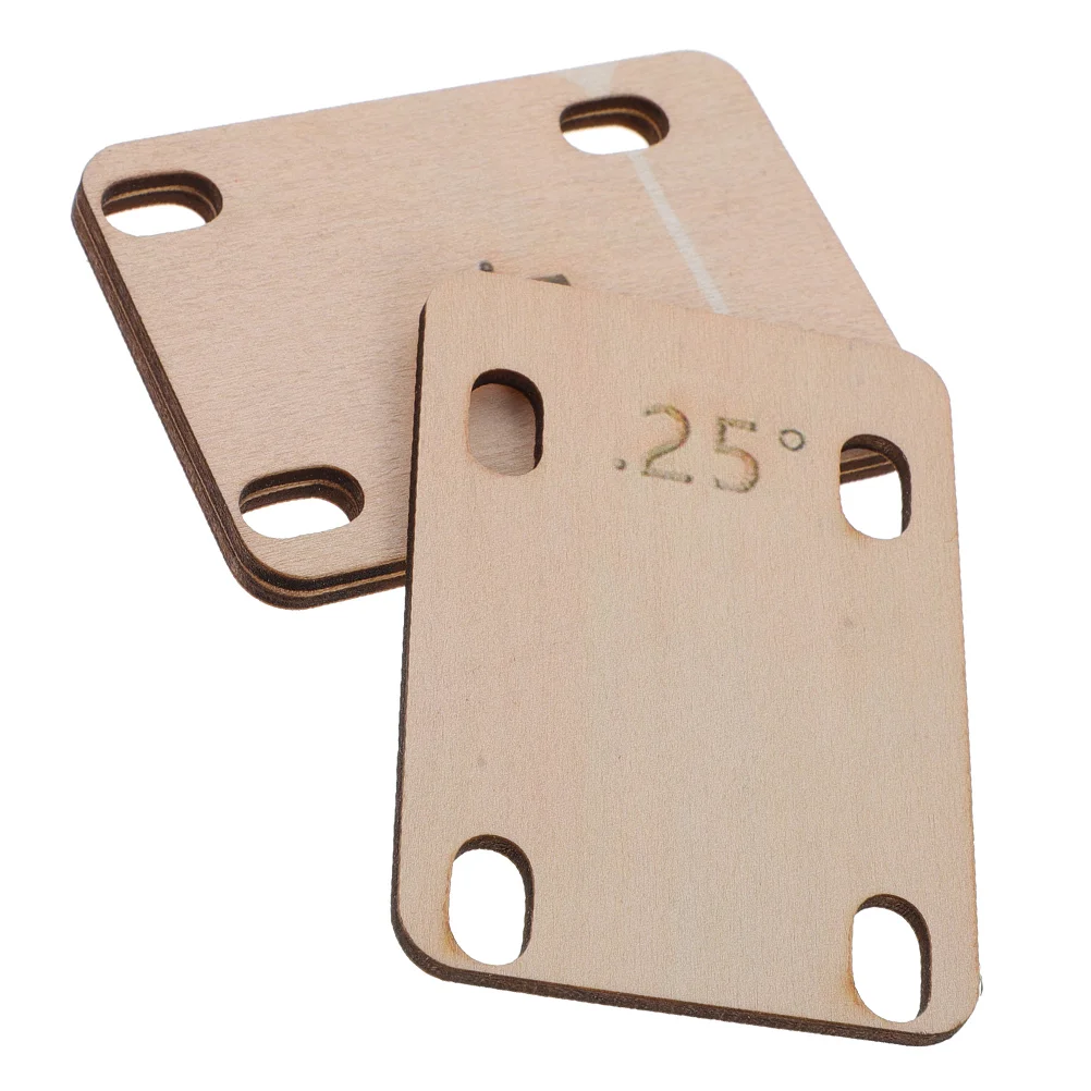 

3 Pcs Guitar Spacers Neck Shim Flat Shims Replacement Wood Acoustic Parts Wooden