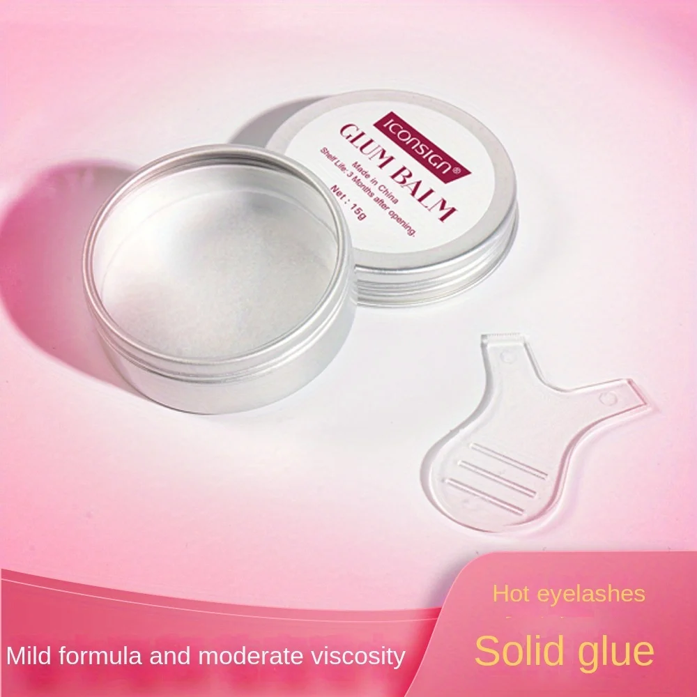 Lash Lift Glue Solid Gel Odorless Ultra-fast Bonding Eyelash Perm Solid Glue Non-irritating Lifting Lash Wax Fixing 15g